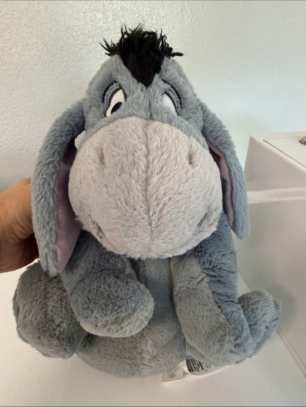 Disney Eeyore Plush Vintage Winnie the Pooh Gray Stuffed Animal Missing Tail